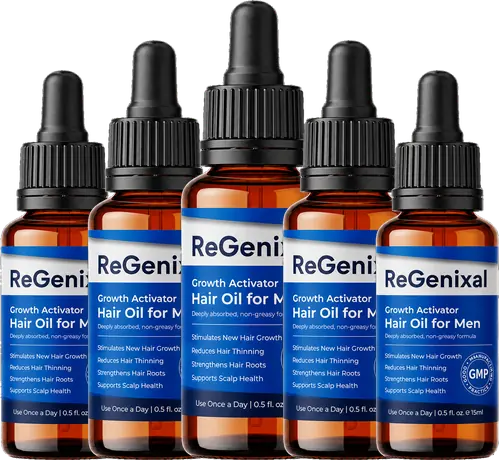 Five bottles of Regenixal Drops